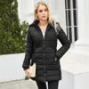 Puffer Coat 2023 New Waterproof Detachable Hat Long Sleeve Winter Warm Cotton Coat for Women 620