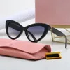 Miu lunettes de soleil de luxe pour femmes miu lunettes de soleil design tendance ronde monture oeil de chat mode gafas de sol monture ovale hommes lunettes de soleil designer lunettes ga037