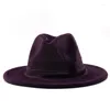 Bérets 10 couleurs Casual British Girl Laine Top Hat Femme Velours Jazz Hiver Mode Tweed Rétro Panama