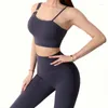 Yoga Outfit Femmes Sports Soutien-gorge High Support Impact Fitness Gym Top Vêtements d'entraînement Push-up Corset Rembourré Activewear Confortable