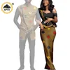 Robes décontractées Africain pour femmes correspondant couple tenues hommes vestes manteaux et pantalons ensembles Dashiki costumes vêtements d'extérieur mariage Y23C008