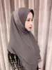 Ethnische Kleidung im malaysischen Stil für Frauen, muslimischer Hijab, islamischer Schal, arabische Tücher, Turban, direkt tragen