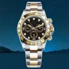 Roles Clean Factory Dayton Watch 4130 Кварцевый механизм Сапфир Механическое запястье с коробкой 40 мм Складная застежка Золотой керамический безель Водонепроницаемы 50 м dhgates наручные часы