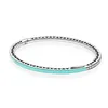 Bangle Veelkleurige Stralende Harten Met Zirkonia 925 Sterling Zilveren Bangle Fit Fashion Originele Armband Kraal Charm Diy Sieraden 231204