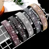 Headwear Hair Accessories Luxury Crystal Pannband för kvinnor Rhinestone Fashion HeadBond Padded Haiands Hair Bands Sparkly Hair Hoop Hair Accessories Q231204