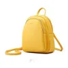 Été en cuir Mini sac à dos petit sac à dos sac à main Designer célèbre marque femmes sacs simple sac à bandoulière Mochila jaune noir GE06 Y307u