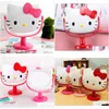 Espelhos Kawaii Cat Kitty Desk Espelho Único Face Girando Estudante Maquiagem Portátil Drop Delivery Home Garden Decor Dhfzo