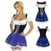 Costume a tema ktoberfest per ragazze adulte Octoberfest Bavaria German Beer Maid Wench Costume Carnival Party Dress277A