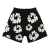 Designer masculino Floral Graphic Haruku Shorts de grandes dimensões Mulher impressa casual Streetwear calças curtas