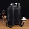 Men's leather backpack new men's business briefcase shoulder bag crossbody bag black cowhide casual square travel bag