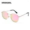 Sunglasses 2023 Fashion Retro Women Glasses Korean Trend Gold-rimmed Round Polarized Anti-ultraviolet Goggles UV400