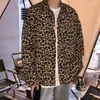 Men's Casual Shirts Spring Summer Man Thin Clothing 2023 Streetwear Loose Printing Leopard Turn-down Collar Long Sleeve Handsome
