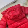 Nya Down Baby Jackets Winter Red Child Coat Storlek 110-170 Designer Kidskläder Högkvalitativ Hooded Girls Outwear Nov25