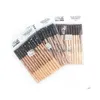 Wenkbrauwversterkers Groothandel 48 stks / partij Maquiagem Eye Brow Menow Make-up Dubbele functiepotloden Concealer Maquillaje Drop Delivery Hij Dhspj