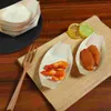 Dinnerware Sets 100 Pcs Sushi Boat Snack Plate Wood Container Disposable Desserts Plates Bowl Tray Serving Wooden