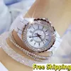 Watches Women Top Brand Luxury Fashion Ceramic Watch Women Diamond Montre Femme 2021LADIES handledsklockor för kvinnor 201217298x