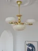 Lustres Bauhaus cuivre verre lustre pour salon salle à manger chambre maison moderne or LED suspension suspension Luminaire éclairage 2023