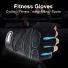 Handledsstöd gym fitness tungvikt träning handskar män kvinnor kropp bygga halv finger nonslip viktlyftning sport 231104