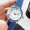 Часы мужские часы 42 мм красные часы автоматические механические деловые наручные часы с резиновым ремешком водонепроницаемый Montre De Luxe
