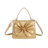 Bow knot trendy colorful leather shoulder bag 2023 popular ladies fashion purse for women FMT-4046