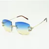 Brand new metal claw diamond sunglasses 4189706 with 60 mm large sun lenses for men and women