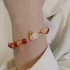 Konijn rode agaat armband Jade Konijn armband groothandel agaat natuursteen retro rode agaat armband