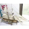 Diecast modelo versão antigo navio modelo kits de construção halcon 1840 cnc canhões de bronze luxuoso veleiro instrução inglês 231204