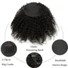 Perruques synthétiques Maxine Afro Kinky Curly Ponytail Human Hair Kinky Curly Ponytail S Clip in Cordon Ponytail Bun Postiches pour femmes 231204