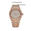Relógio masculino designer relógio homem luxo movimento automático relógios corrente rosa ouro e diamante 15452or zy d038v WN-TUUK