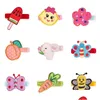 Accessoires de cheveux 1pcs fruits enfants glace épingle à cheveux pour filles cerise papillon pince carotte oiseau lion fleur girafe animaux goutte livrer Dhqoj