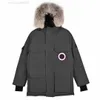 Canada Big Down Jacket Canadian Wolf Fur Collar Parker Style Hommes Femmes Hiver À Capuchon Chaud Coatlgru Dwxk