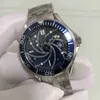 Real Po Masculino James Bond 007 Relógio Automático Masculino Mostrador Azul Aço Inoxidável Casino Royale Edição Limitada 41mm Pulseira Mec247256Z