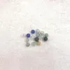 Bouteilles 50 pièces/lot 6mm Mini un trou coloré boule de verre creux Orb Globe bouteille flacon pendentif bijoux accessoires résultats à la main