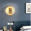 Wall Lamps LED Clock Lamp Indoor Lighting For El Bedside Bedroom Simple Stairs Living Room Decoration Modern Light Fixture