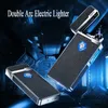 Smart Chip Leer Vlamloze Elektrische Dual Arc USB Aansteker Outdoor Winddicht Power Display Draagbare Plasma Puls Ontsteking Tool