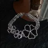 Kvinnor lyxiga diamant choker halsband klassisk charm klöver halsband designer märke smycken ny bröllop fest kärlek gåva halsband