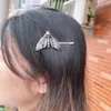 Hårklämmor Barrettes 1st dödsfall Huvud Skull Moth Clip Halloween Accessory Wiccan Insect NatureHair2178