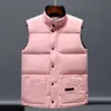 Mens designer Vest Down Jacket Puffer Vest Winter Tjockning Fashion Trend Standing Collar Down Jacket Vest Youth Slim White Duck Down Coat Z6