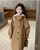 Vestes 2023 automne hiver enfants manteau longueur moyenne laine à la mode vêtements à capuche pour garçons et filles 3 12 ans 231204