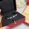 V Złote Boletka projektant bransoletki najlepsze wersja klasyczna czarna agat złote bransoletki platyny rozmiary 16-19 z Box2535