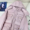 Femmes Sweat à capuche Designer Down Vestes Parka Puffer Veste avec lettre Bouton Lambskin Casual Outdoor Winter Warm Épaissi Zipper Designer Manteaux Veste Tops