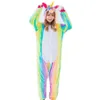 Rainbow Unicorn Costume grenouillères Pyjon Kigurumi Suit à saut à saut adultes Costumes Halloween3132