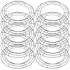 Dekorativa blommor 10 st dekor Garland Hoop Diy Iron Wreath Support Floral Frame Round Shaped Rack Metal