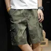 Men's Shorts Camouflage Overalls For Men Summer Thin Style Casual Cotton&Spandex Capris Sports Pantalones Cortos
