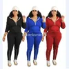 Designer Fleece Tracksuit Femme Femme Sweat Winter Sweins Sweat à manches longues Sweat à capuche et pantalon Two Pied Set Solid Outftis Sportswear Bulk Wholesale Vêtements