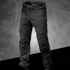 Calças masculinas verão carga homens cáqui preto camuflagem exército tático militar trabalho casual calças jogger sweatpants streetwear