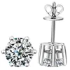 Brincos de moissanite coloridos D F 9k 14k 18k prata incrustada com design de floco de neve Rmantic atemporal e cintilante com Certifi3028