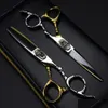 Hår sax Professional Japan 440C Steel 6 tums BL Huvudklippning Frisyr tunnare Barber Cut Shears Frisörande Drop Delivery Produ DHC1J