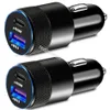 38W 15W高速合金デュアルポートPD USB Cカー充電器自動電源アダプター用iPhone 11 12 13 14 15プラスSamsung Xiaomi Huawei Android B1