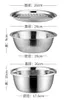 Wasserflaschen 3-in-1 Gemüsehobel Cutter Abflusskorb Edelstahl Julienne-Reibe Salatbereiter Schüssel Küchenhelfer 231204